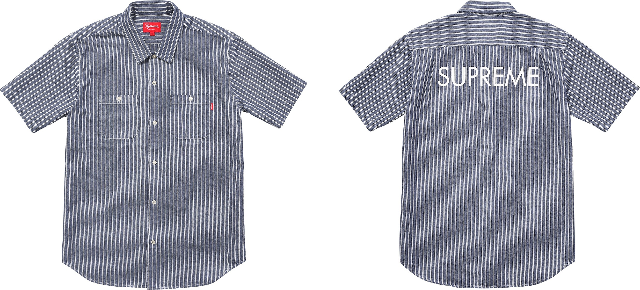 Stripe Denim S/S Shirt view 2
